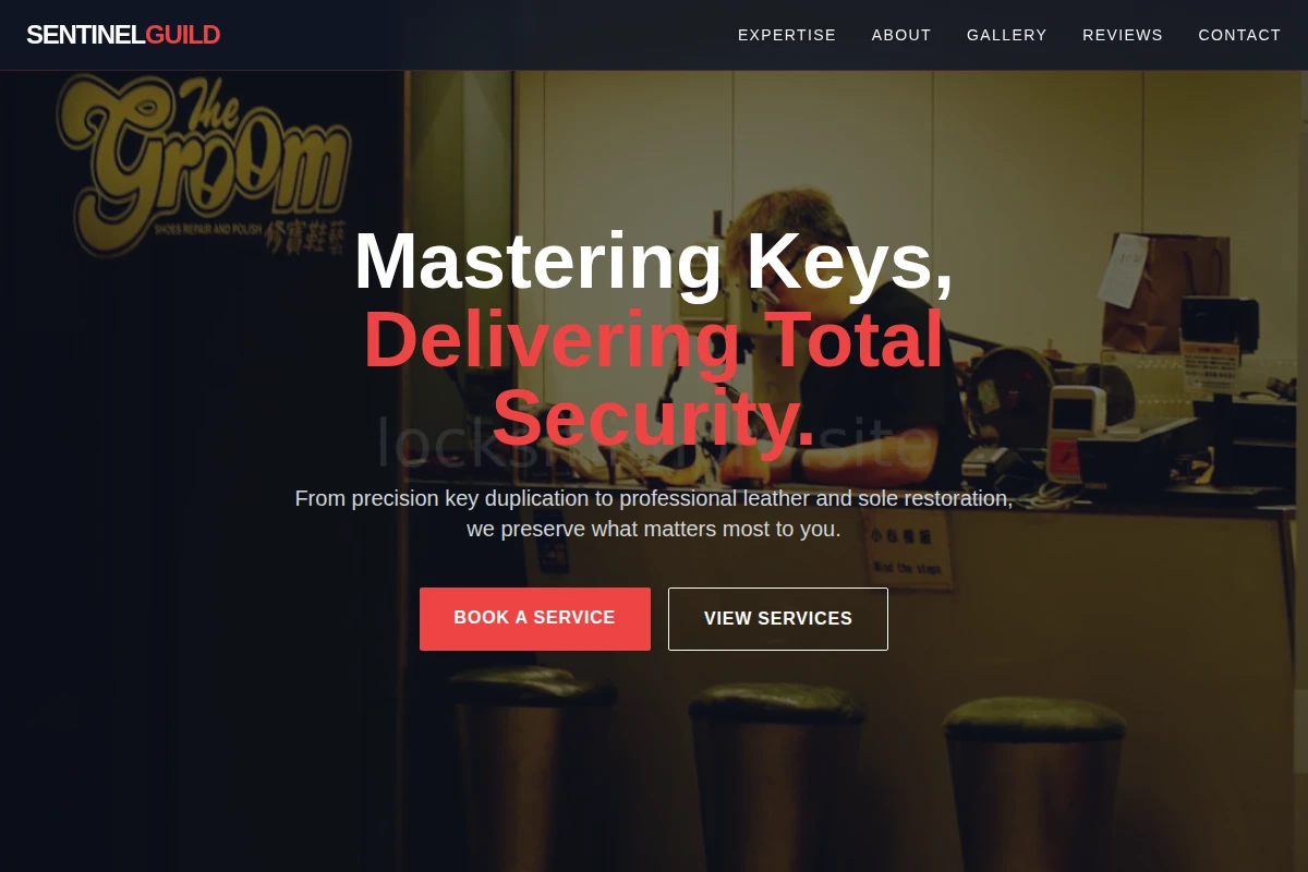 Combination Key Cutting Shoe Repair Shop